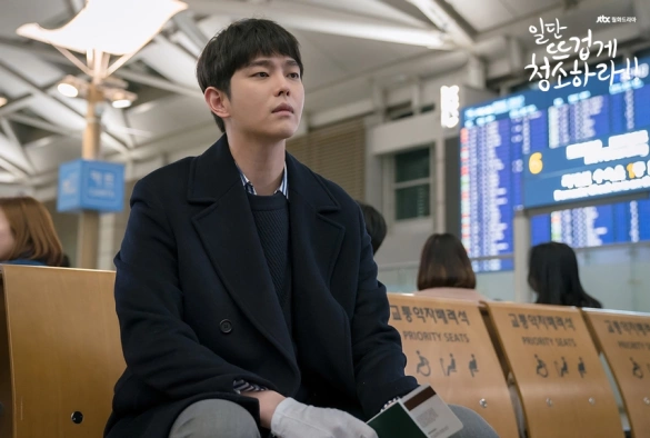 Кадр из дорамы Уборка со страстью