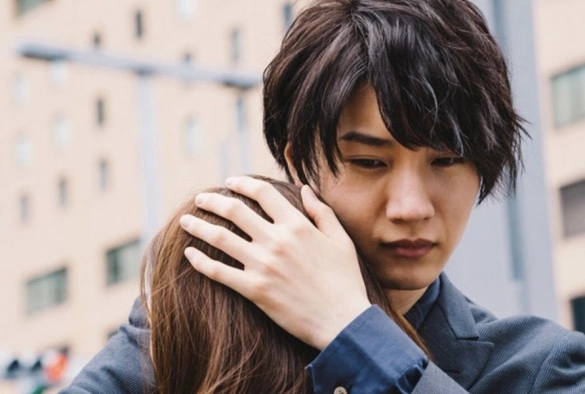 Кадр из дорамы Кофе и ваниль