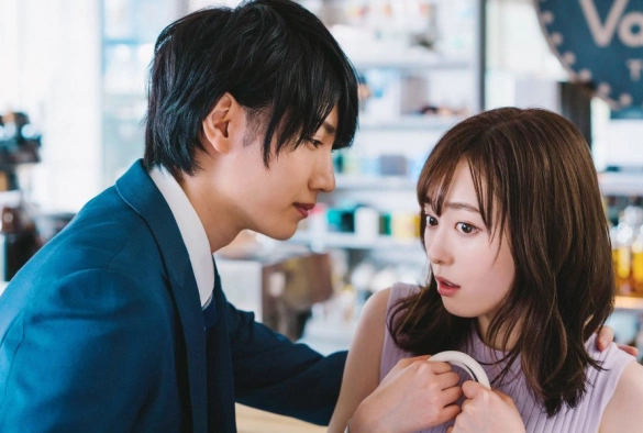 Кадр из дорамы Кофе и ваниль