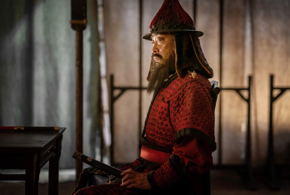 Кадр из дорамы Битва у острова Хансан