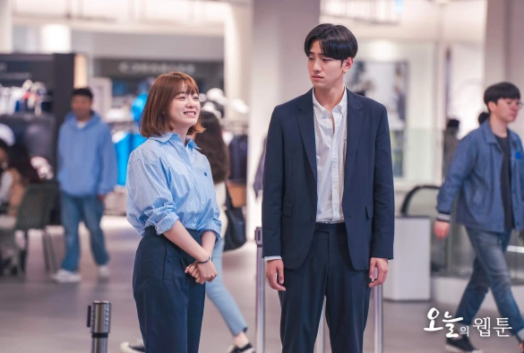 Кадр из дорамы Сегодняшний вебтун