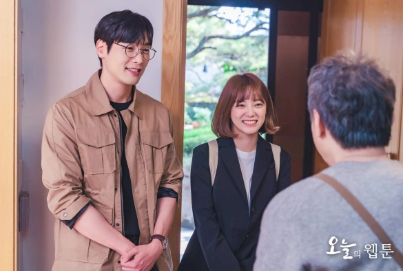 Кадр из дорамы Сегодняшний вебтун