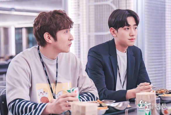 Кадр из дорамы Сегодняшний вебтун