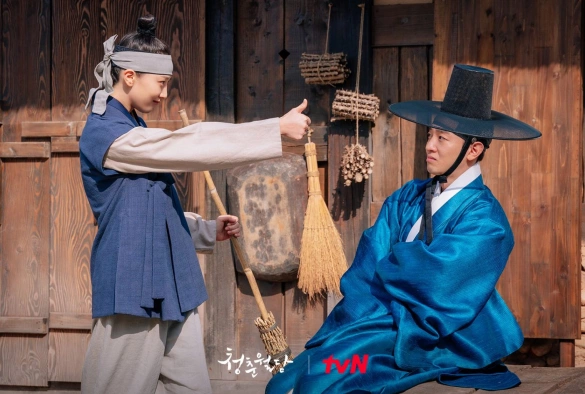 Кадр из дорамы Наша цветущая юность