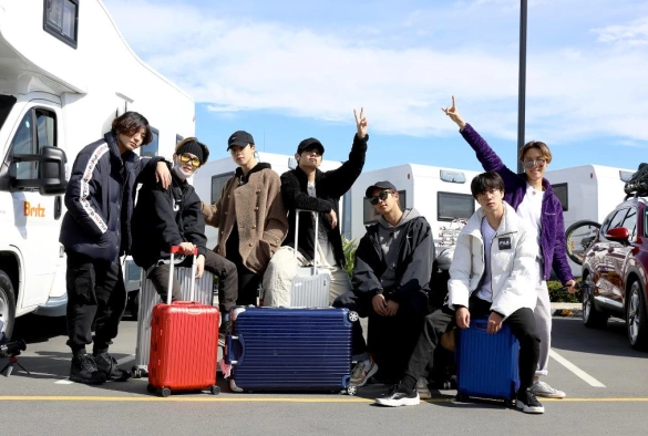 Кадр из дорамы BTS Бон Вояж 4 сезон