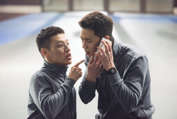 Кадр из дорамы Юные копы