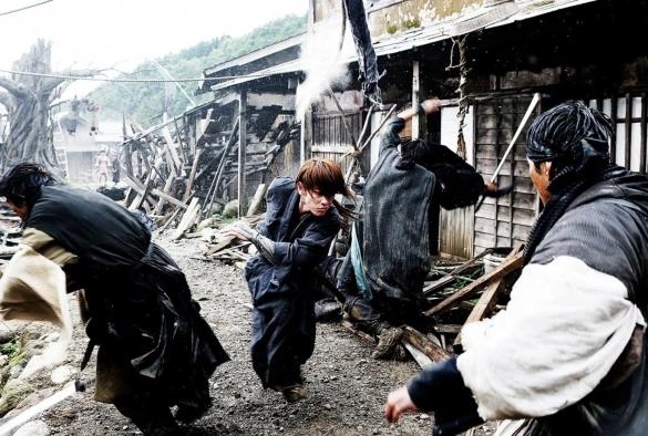 Кадр из дорамы Бродяга Кэнсин: Великий киотский пожар