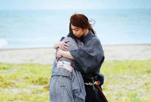 Кадр из дорамы Бродяга Кэнсин: Великий киотский пожар