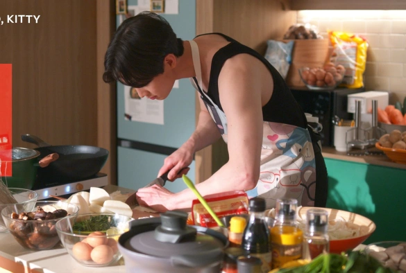 Кадр из дорамы Целую, Китти