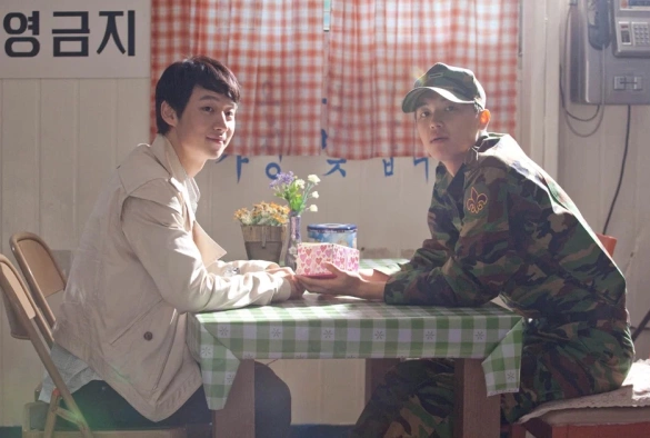 Кадр из дорамы Лишь друзья?