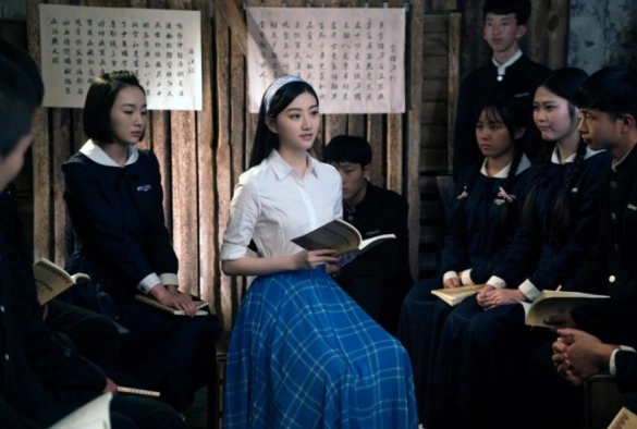 Кадр из дорамы Кулак и вера