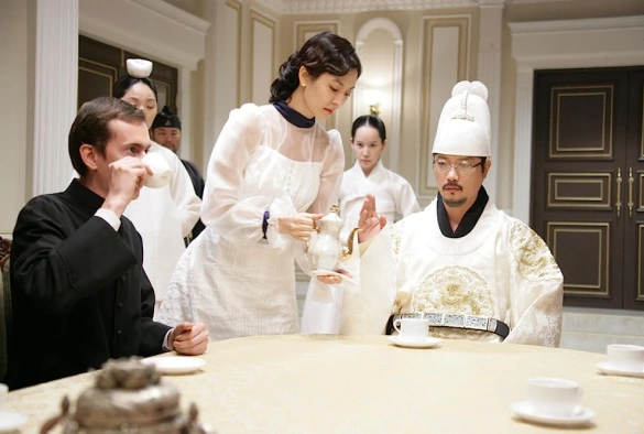 Кадр из дорамы Русский кофе