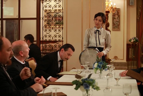 Кадр из дорамы Русский кофе