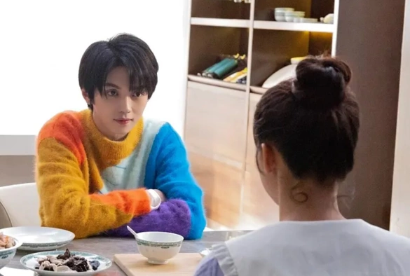 Кадр из дорамы Кошка и рыбка