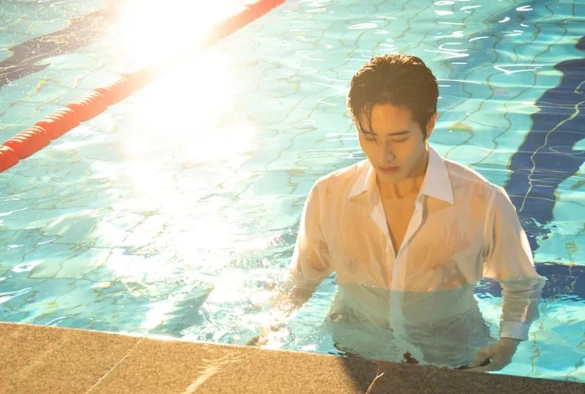 Кадр из дорамы Кошка и рыбка