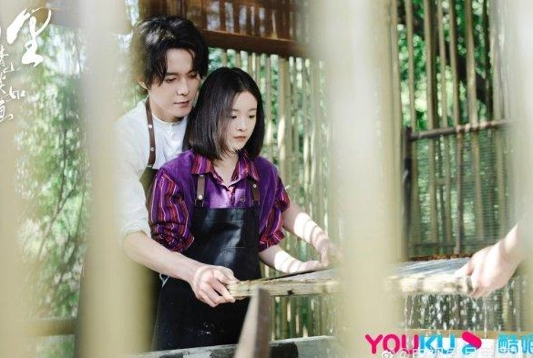 Кадр из дорамы Циншань в подлунном свете живописна