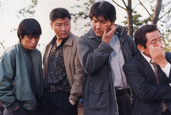 Кадр из дорамы Воспоминания об убийстве