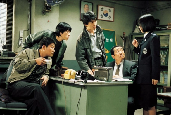 Кадр из дорамы Воспоминания об убийстве