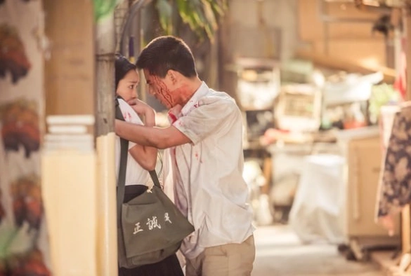 Кадр из дорамы Боевая рыбка