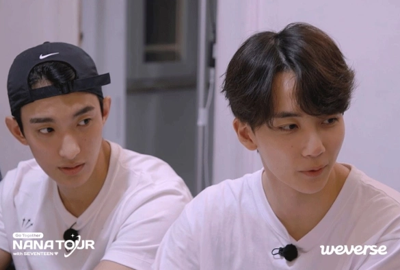 Кадр из дорамы НаНа-тур с Seventeen