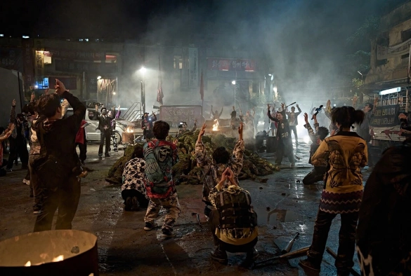 Кадр из дорамы Зов ада 2 сезон