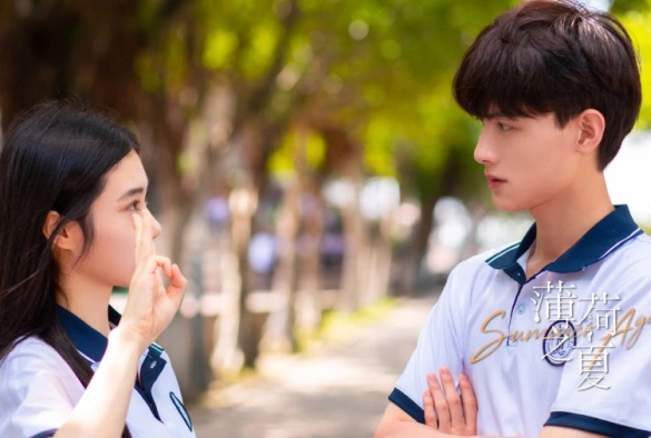 Кадр из дорамы Мятное лето