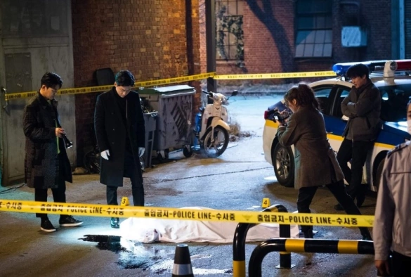 Кадр из дорамы Команда "Бульдог": Внеслужебное расследование