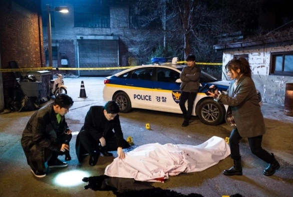 Кадр из дорамы Команда "Бульдог": Внеслужебное расследование