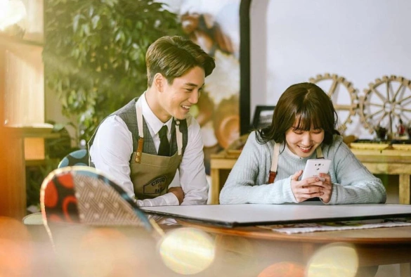 Кадр из дорамы Шоколадный банк