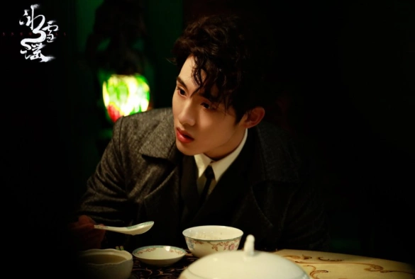 Кадр из дорамы Снежная баллада