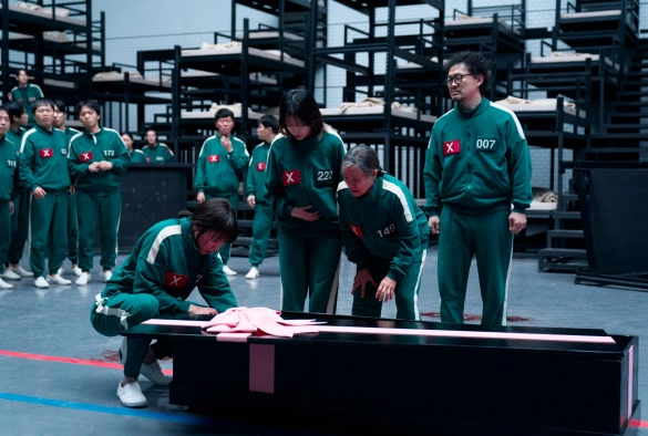 Кадр из дорамы Игра в кальмара 3 сезон