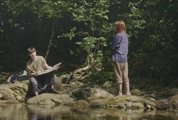 Кадр из дорамы Два мира