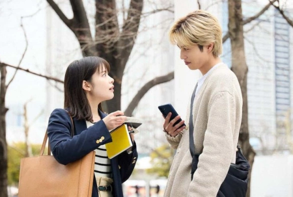 Кадр из дорамы Любовь слепа