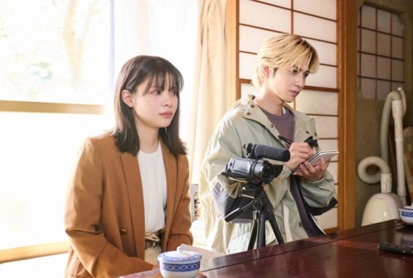 Кадр из дорамы Любовь слепа