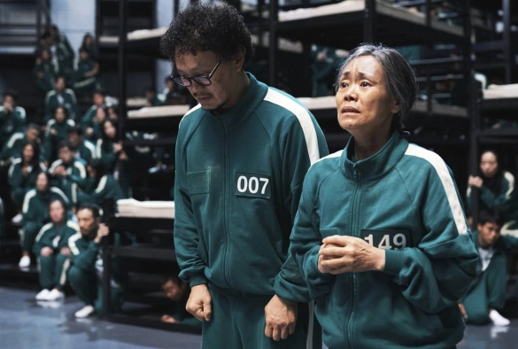 Кадр из дорамы Игра в кальмара