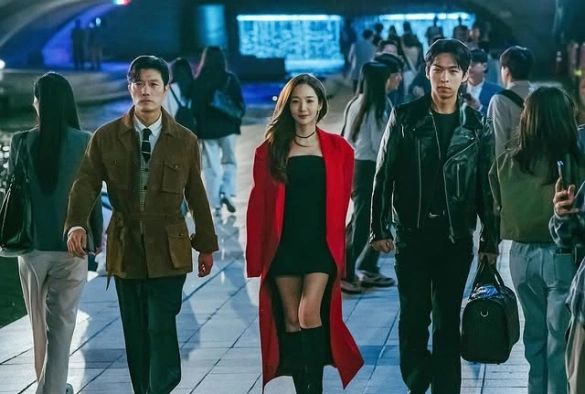 Кадр из дорамы Аферисты по-корейски