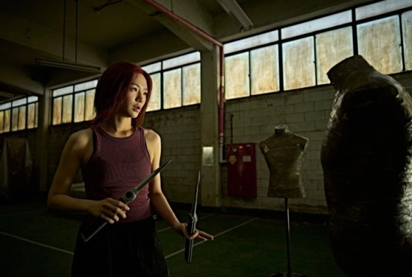 Кадр из дорамы Богомол