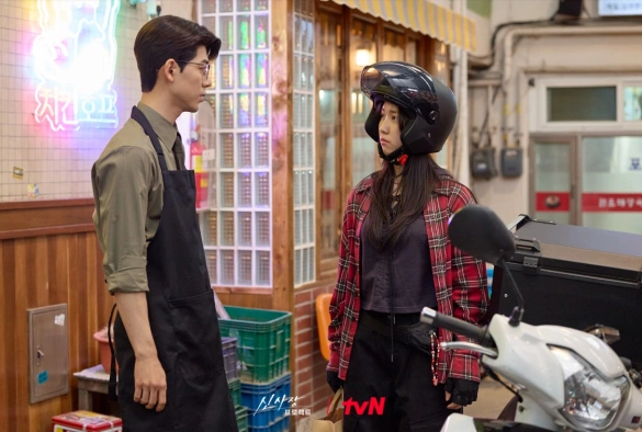 Кадр из дорамы Новый президентский проект