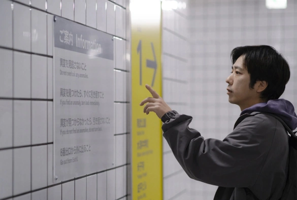 Кадр из дорамы Выход 8