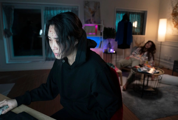 Кадр из дорамы Вкус страха