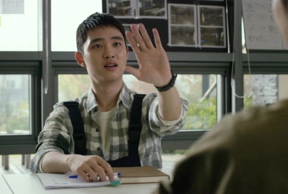 Кадр из дорамы Будь позитивным