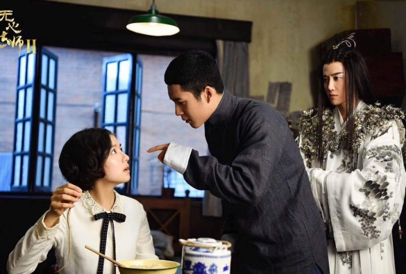 Кадр из дорамы У Синь, изгоняющий демонов 2 сезон