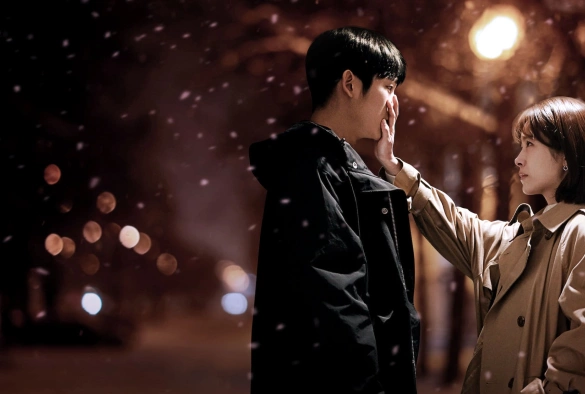 Кадр из дорамы Весенняя ночь