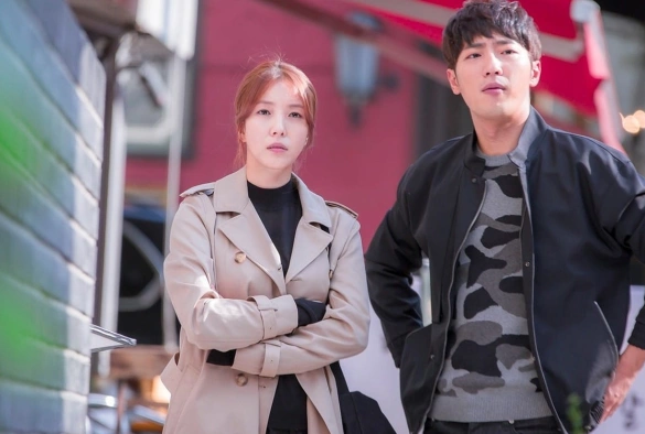 Кадр из дорамы На этой неделе у моей жены роман