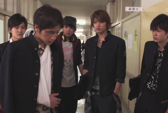 Кадр из дорамы Старшая школа Бакалея