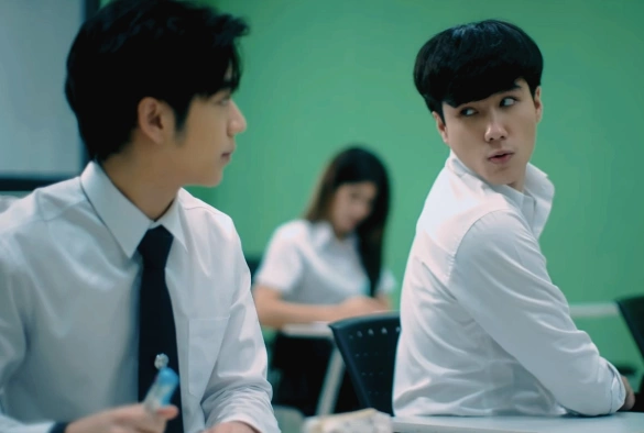 Кадр из дорамы Рыба на небе