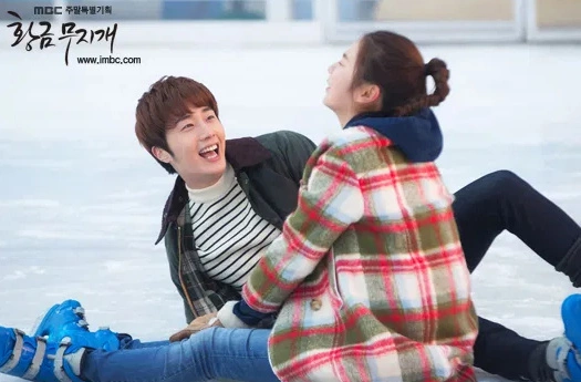 Кадр из дорамы Золотая радуга