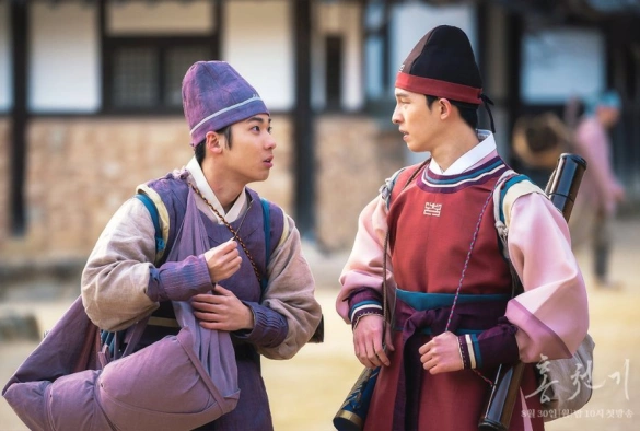 Кадр из дорамы Алые небеса