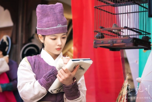 Кадр из дорамы Алые небеса