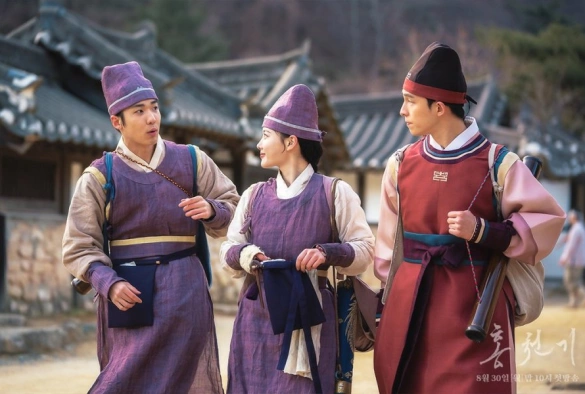 Кадр из дорамы Алые небеса